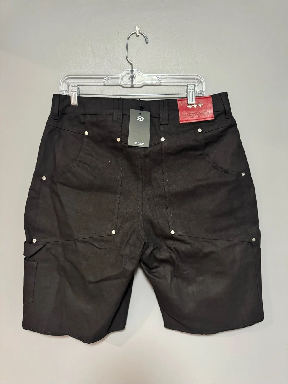 Commons Double Knee Canvas Short Black